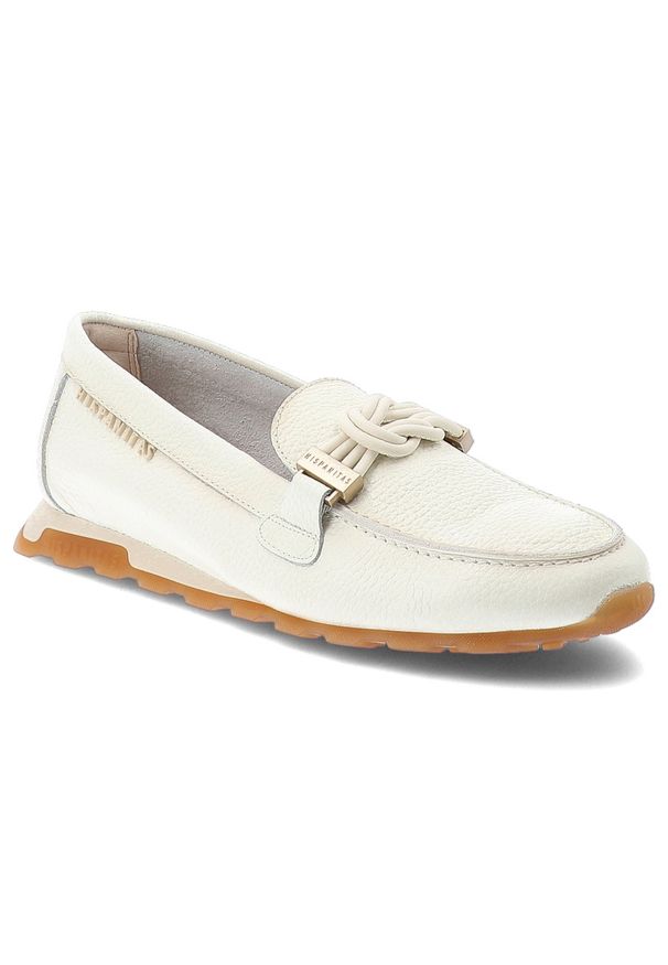 Półbuty damskie Hispanitas, ze skóry naturalnej z wsuwanym krojem oraz zaokrąglonym noskiem, białe, HV264662 Bolero-V26 Panna. Okazja: na co dzień. Kolor: biały. Materiał: skóra. Sezon: wiosna, lato. Styl: casual, klasyczny