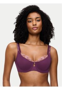 Triumph Biustonosz z fiszbiną Wild Gardenia Florale 10224872 Fioletowy. Kolor: fioletowy. Materiał: lyocell #1