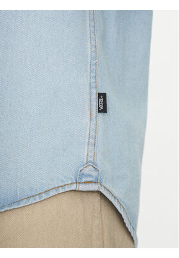 Vans Koszula jeansowa VN000M12IYR1 Niebieski Regular Fit. Kolor: niebieski. Materiał: bawełna