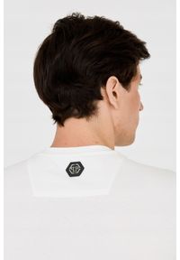 Philipp Plein - PHILIPP PLEIN Męski t-shirt biały z popękaną czaszką, Rozmiar XXL. Kolor: biały #9