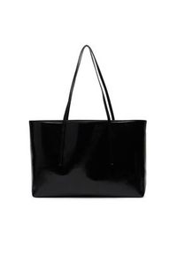 Calvin Klein Torebka Foil Logo Glossy LV04F3537G Czarny. Kolor: czarny. Materiał: skórzane #3