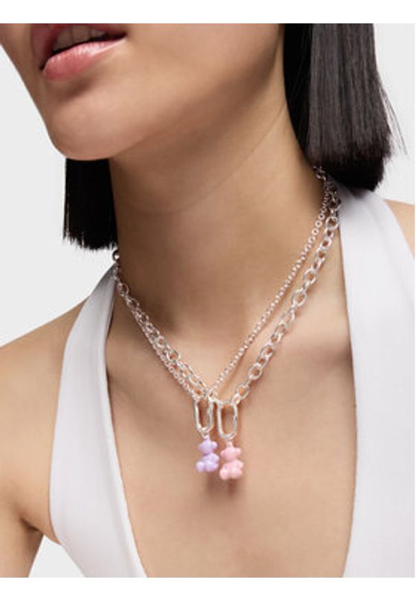 Tous - TOUS Wisiorek Bold Bear 1004446500 Różowy. Kolor: różowy