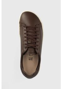 Birkenstock sneakersy skórzane Bend Low 1020279 kolor brązowy. Nosek buta: okrągły. Zapięcie: sznurówki. Kolor: brązowy. Materiał: skóra #4