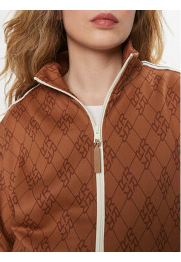 Replay Bluza W3403.000.74934 Brązowy Regular Fit. Kolor: brązowy. Materiał: syntetyk