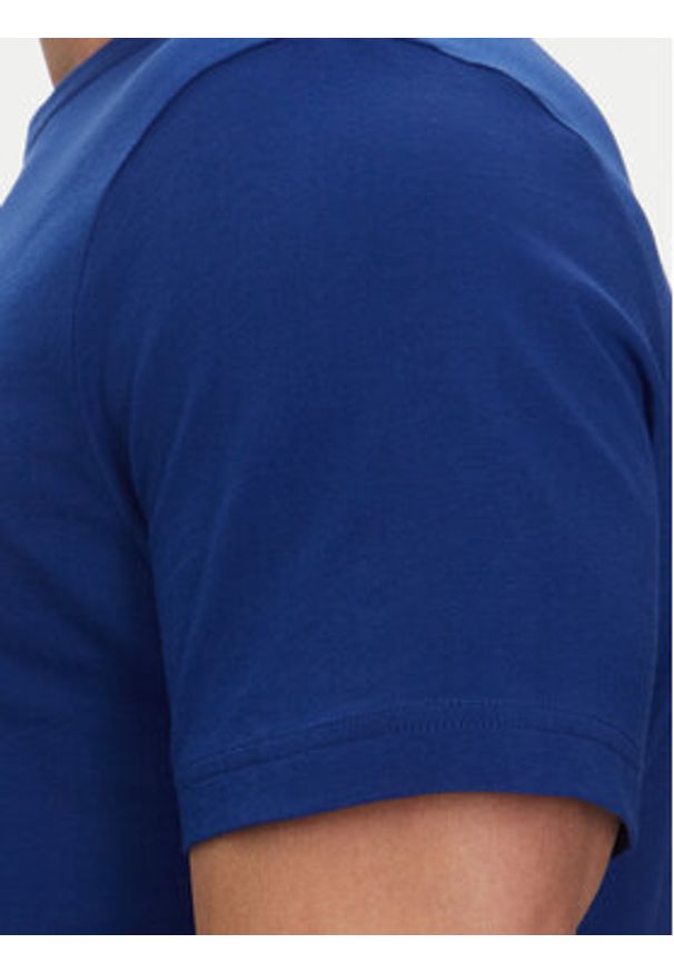 TOMMY HILFIGER - Tommy Hilfiger T-Shirt Center Stack MW0MW38621 Niebieski Regular Fit. Kolor: niebieski. Materiał: bawełna