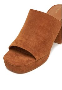 DeeZee Klapki KK5606-1 Brązowy. Kolor: brązowy. Materiał: materiał #4