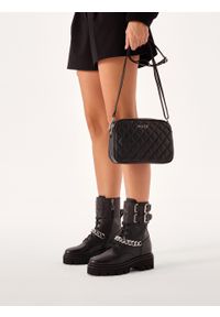 Kazar - Torebka na pasku z pikowanej skóry. Kolor: czarny. Materiał: skórzane #2