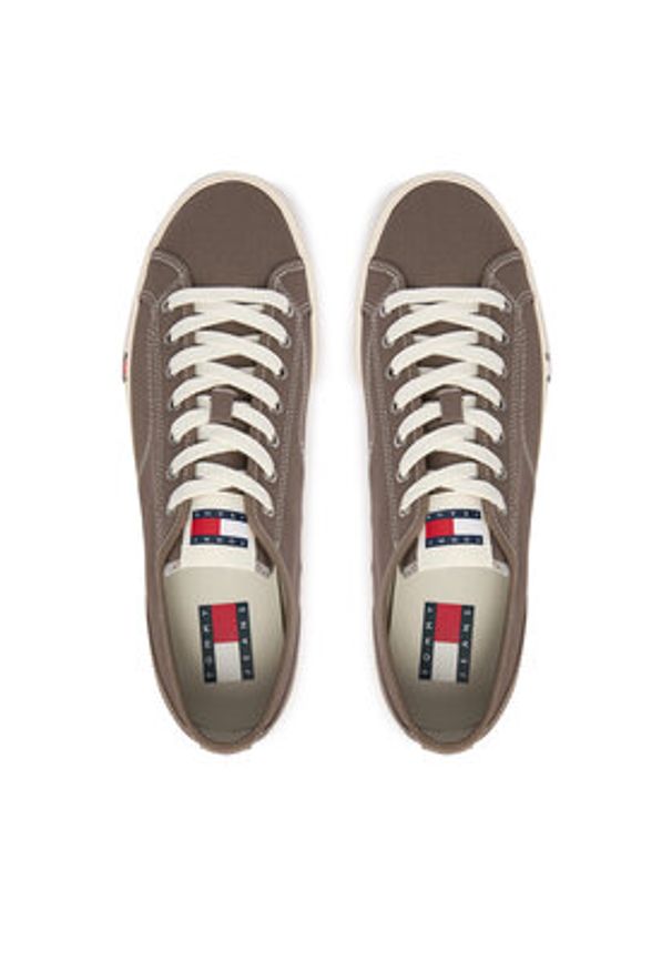 Tommy Jeans Tenisówki Archive Vulc Y2K EM0EM01674 Brązowy. Kolor: brązowy. Materiał: materiał