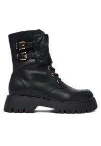 Just Cavalli Trapery 79RA3S97 ZSD64 Czarny. Kolor: czarny. Materiał: skóra