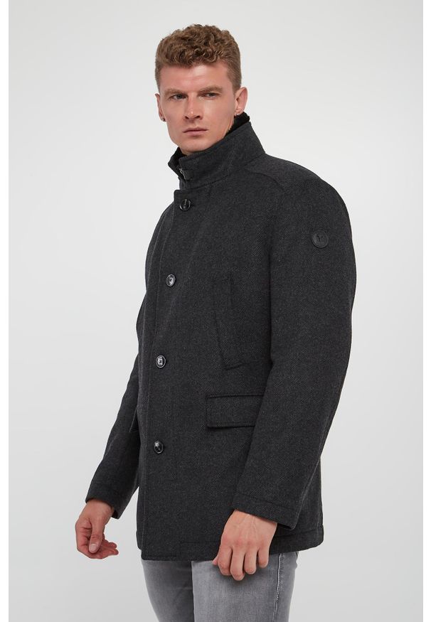 Płaszcz męski wełniany Gary JOOP!. Materiał: wełna
