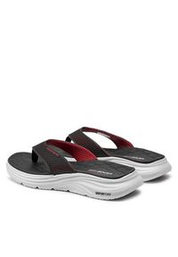 skechers - Skechers Japonki Vapor Foam Sandal 232894/BKRD Czarny. Kolor: czarny. Materiał: materiał #3