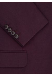 Pako Lorente - PAKO LORENTE - Bordowa marynarka garniturowa. Kolor: czerwony. Materiał: poliester, wiskoza, elastan. Styl: młodzieżowy #8