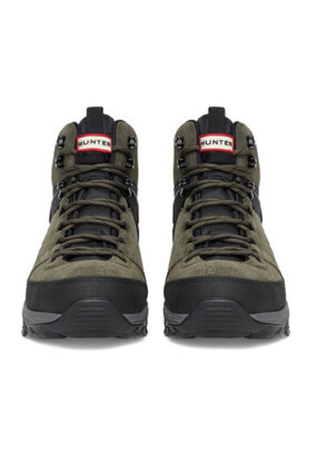 Hunter Trekkingi CEO-H8-352 Khaki. Kolor: brązowy. Materiał: zamsz, skóra. Sport: turystyka piesza
