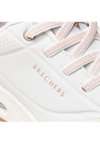 skechers - Skechers Sneakersy Uno Shimmer Away 155196/WHT Biały. Kolor: biały. Materiał: skóra #8