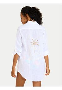 Banana Moon Koszula Garel Zelena LTL10 Biały Regular Fit. Kolor: biały. Materiał: bawełna #3