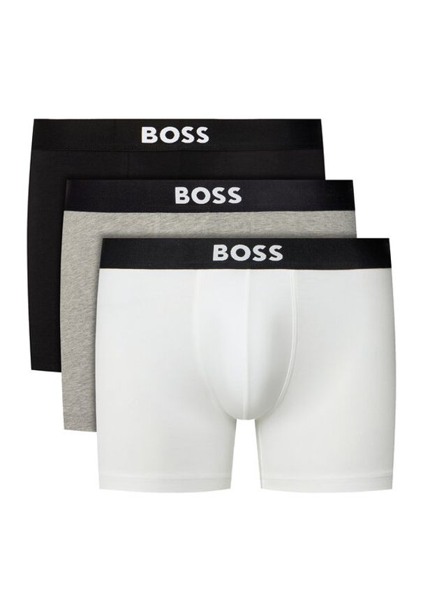 BOSS Komplet 3 par bokserek Boxerbr 3P Boss One 50544272 Kolorowy. Materiał: bawełna. Wzór: kolorowy
