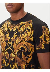 Versace Jeans Couture T-Shirt 79GAH6SB JS505 Czarny Regular Fit. Kolor: czarny. Materiał: bawełna #4