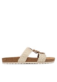 Klapki Tamaris. Kolor: kremowy #1