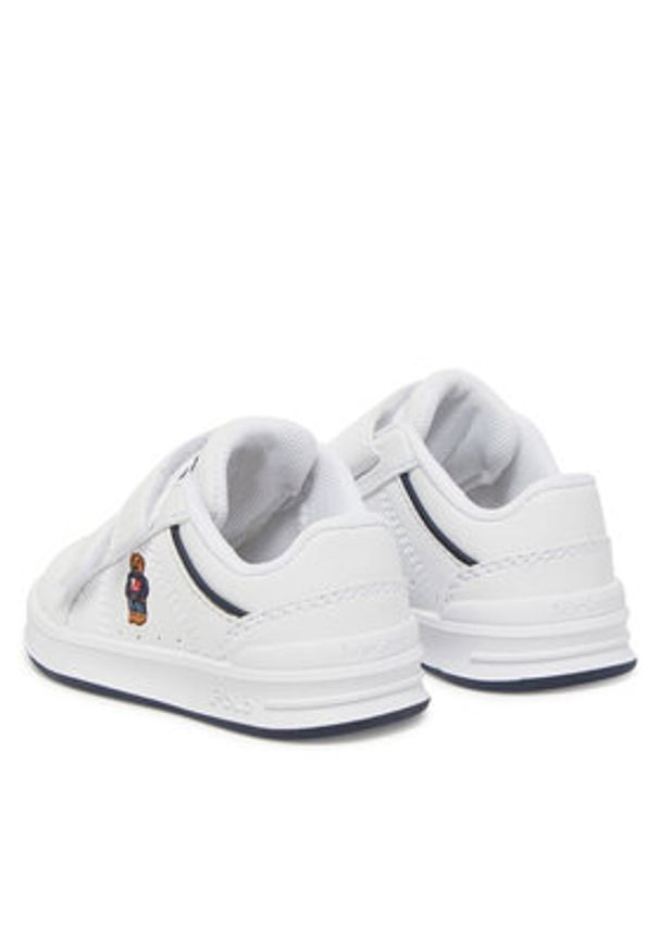 Polo Ralph Lauren Sneakersy Heritage Court IV Ezz Bear RL02931101 Biały. Kolor: biały. Materiał: skóra