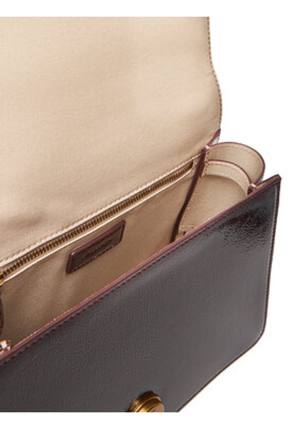 Pinko - PINKO Torebka Love One Top Handle Classic Light PE 25 PLTT 100066 A1UV Y1HQ Bordowy. Kolor: czerwony. Materiał: skórzane
