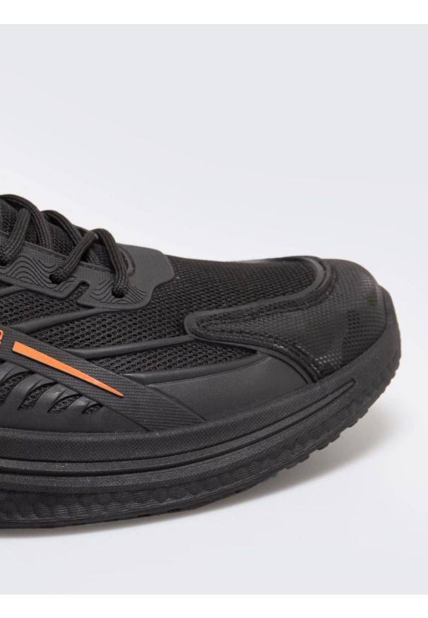 Big-Star - Sneakersy męskie czarne RR174559 906. Okazja: na co dzień. Kolor: czarny. Sport: turystyka piesza