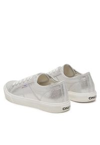 ONLY Shoes Tenisówki Nicola 15318574 Srebrny. Kolor: srebrny. Materiał: materiał #5