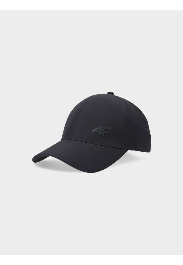 4f - Czapka z daszkiem strapback męska. Kolor: niebieski. Materiał: elastan, dzianina