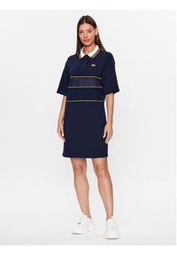 Lacoste Sukienka codzienna EF5569 Granatowy Regular Fit. Okazja: na co dzień. Kolor: niebieski. Materiał: bawełna. Typ sukienki: proste. Styl: casual #5