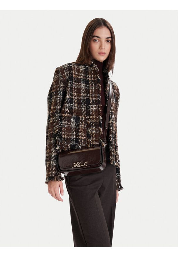 Karl Lagerfeld - KARL LAGERFELD Torebka A4W30041 Brązowy. Kolor: brązowy. Materiał: skórzane