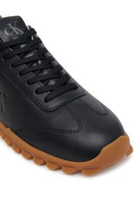Calvin Klein Jeans Sneakersy Low Profile Runner Mg Lth Mix YW0YW01847 Czarny. Kolor: czarny. Materiał: skóra