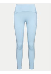 Deha Legginsy D02037 Niebieski Skinny Fit. Kolor: niebieski. Materiał: syntetyk #1