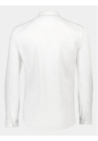 Lindbergh Koszula 30-203344A Biały Slim Fit. Kolor: biały. Materiał: len