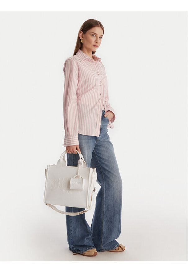 DKNY Torebka R53AAR57 Écru. Kolor: kremowy. Materiał: skórzane