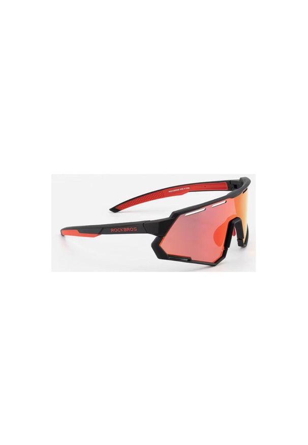 ROCKBROS - Okulary rowerowe Bikeline. Kolor: czerwony, wielokolorowy, czarny. Sport: turystyka piesza