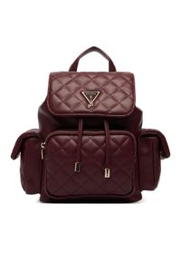 Guess Plecak J6YZ05 W2510 Bordowy. Kolor: czerwony. Materiał: skóra #1
