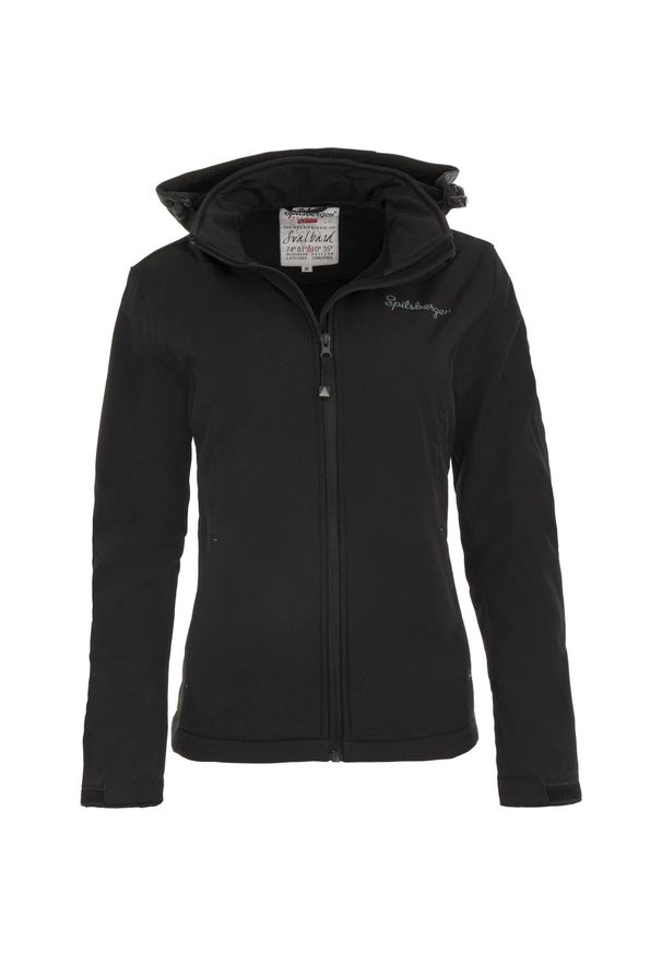 GLOMEX - Glemo Spitsbergen Damska Kurtka Softshell – Wiatroszczelna, Wodoodporna. Kolor: czarny. Materiał: softshell