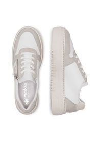 Rieker Sneakersy M1909-80 Biały. Kolor: biały. Materiał: syntetyk #4