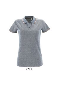 SOL'S - Damska koszulka polo Sol's Paname. Okazja: na co dzień. Typ kołnierza: polo. Kolor: czarny. Styl: casual #1