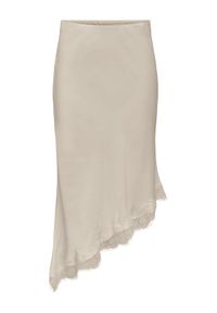 only - ONLY Spódnica midi Faraya 15380116 Kremowy Slim Fit. Kolor: kremowy. Materiał: syntetyk #1