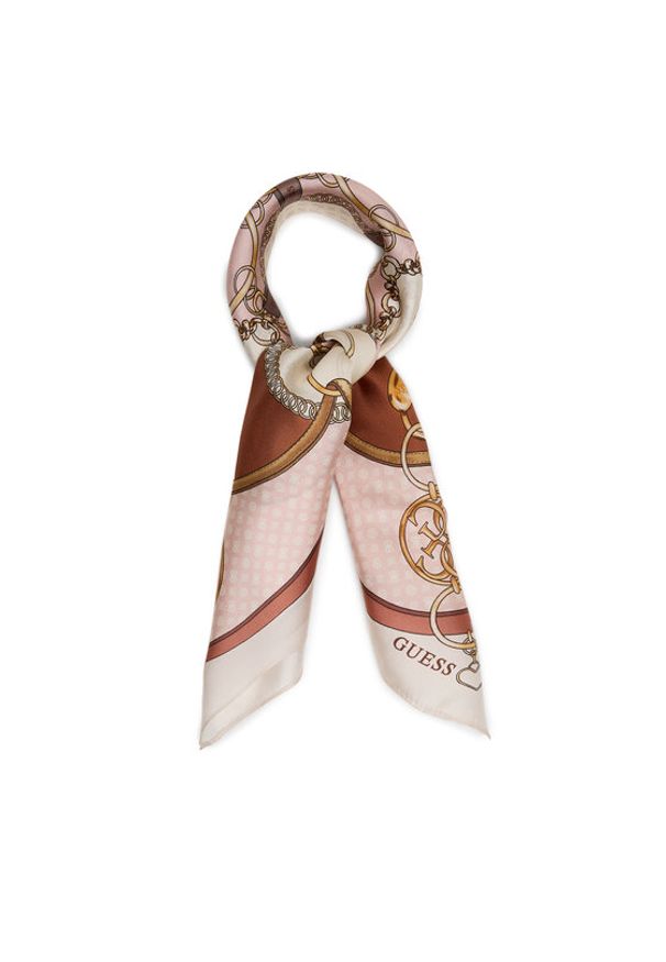 Guess Apaszka AW5347 SIL03 Beżowy. Kolor: beżowy. Materiał: jedwab, materiał