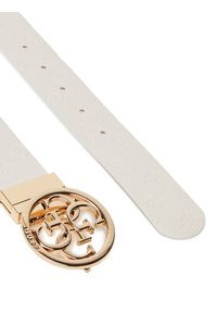 Guess Pasek Damski BW9253 P5335 Biały. Kolor: biały. Materiał: skóra