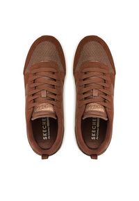 skechers - Skechers Sneakersy 111/CHOC Brązowy. Kolor: brązowy. Materiał: zamsz, skóra #6