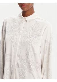 Guess Koszula W5YH40 WFQC2 Écru Regular Fit. Materiał: syntetyk #4