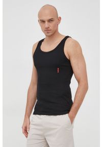 Hugo - HUGO t-shirt (2-pack) 50469778 męski kolor czarny. Kolor: czarny. Materiał: dzianina #1