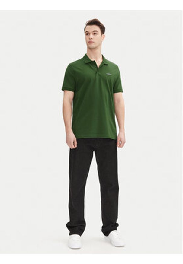 Aeronautica Militare Polo 251PO1843P191 Zielony Regular Fit. Typ kołnierza: polo. Kolor: zielony. Materiał: bawełna