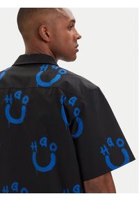 Hugo - HUGO Koszula Eligino 50561691 Czarny Relaxed Fit. Kolor: czarny. Materiał: bawełna #4