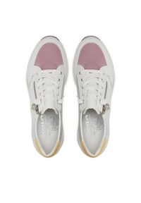 Rieker Sneakersy N4359-90 Biały. Kolor: biały. Materiał: skóra #4