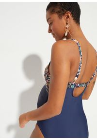 bonprix - Ciążowy kostium kąpielowy, szybko schnący. Kolekcja: moda ciążowa. Kolor: niebieski. Materiał: poliamid #3