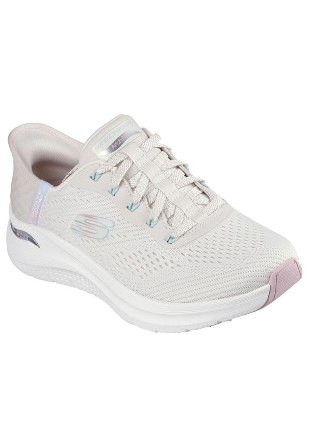 skechers - Buty sportowe damskie, Slip-Ins: Arch Fit 2.0 - Easy Chic. Kolor: biały. Model: Skechers Sport. Sport: turystyka piesza