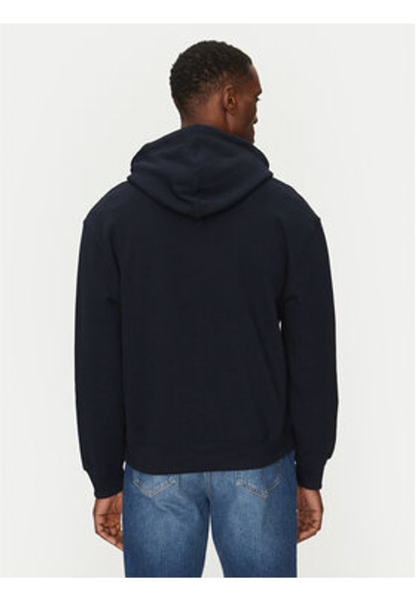 Guess Jeans Bluza M5RQ38 KCPR1 Granatowy Regular Fit. Kolor: niebieski. Materiał: bawełna